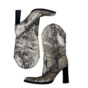 Nike‎ Lab G Series Iridescent Snake Python Print Western Boots Size 8